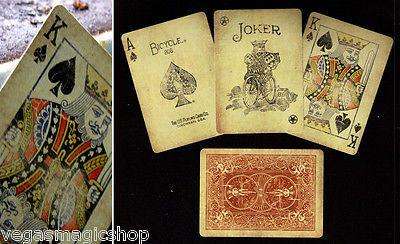 1800 Vintage Red Bicycle Playing Cards Deck - Image 5