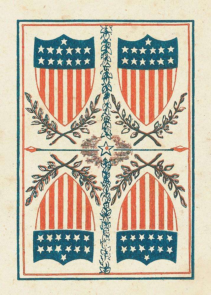 1863 Patent National Reproduction Playing Cards USGS - Image 2
