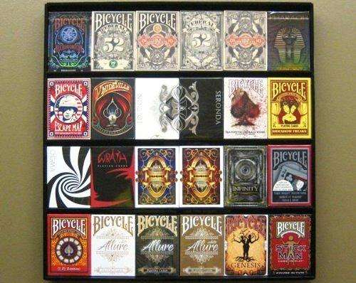 24 Deck Acrylic Playing Card Wall Display