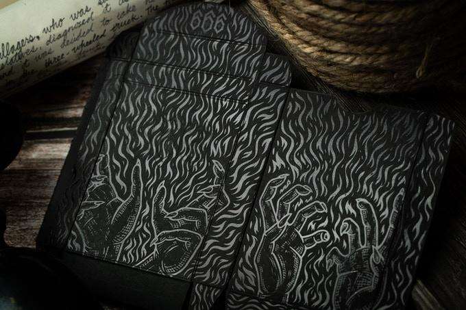 666 Silver Dark Reserve Playing Cards Cartamundi - Image 2