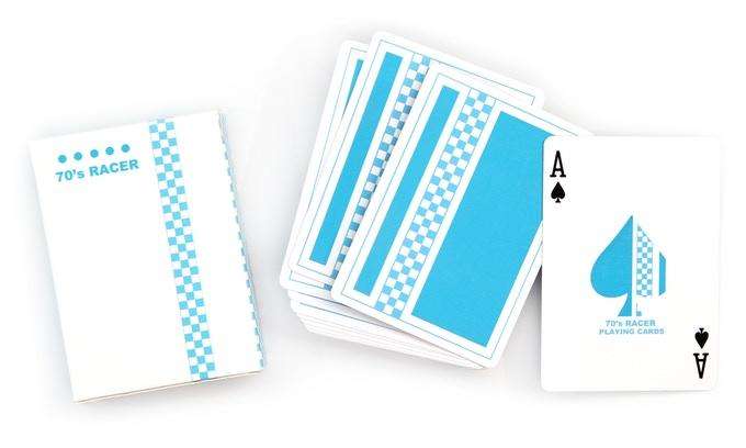 70's Racer Cardistry Playing Cards USPCC - Red & Blue - Image 5
