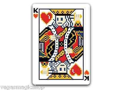 8-Bit Gold Pixelated Bicycle Playing Cards Deck - Image 4