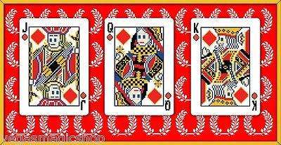 8-Bit Traditional Red Pixelated Bicycle Playing Cards Deck - Image 6