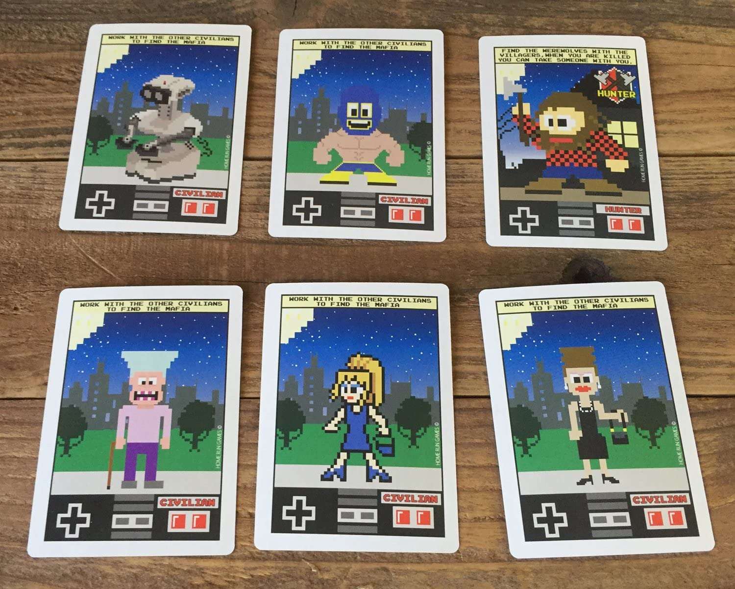 8-Bit Werewolf / Mafia Mini Playing Cards - Image 2
