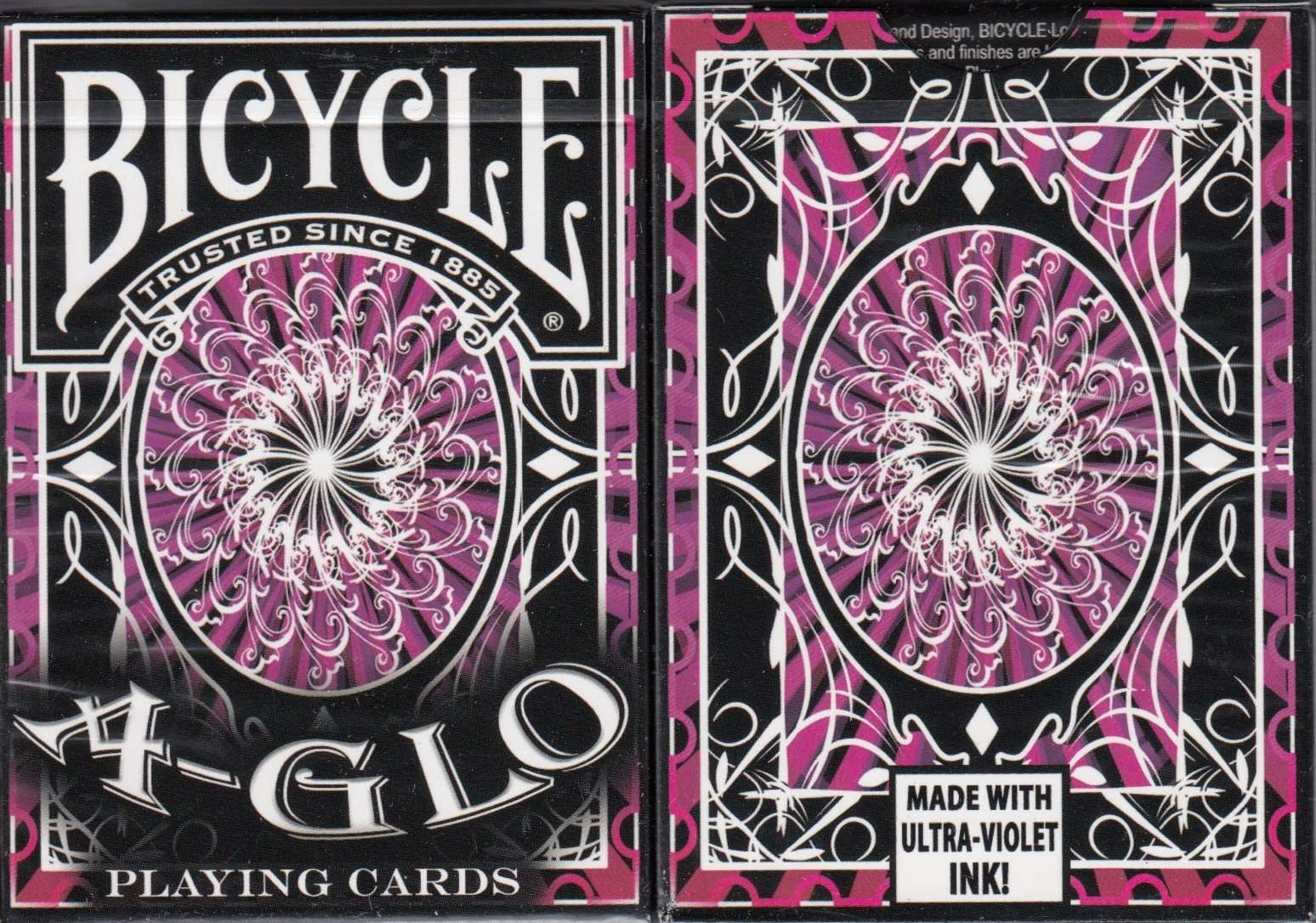 A-GLO Bicycle Playing Cards - Blue & Red - Image 3