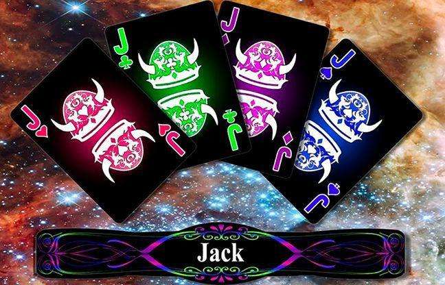 A-GLO Bicycle Playing Cards - Blue & Red - Image 6