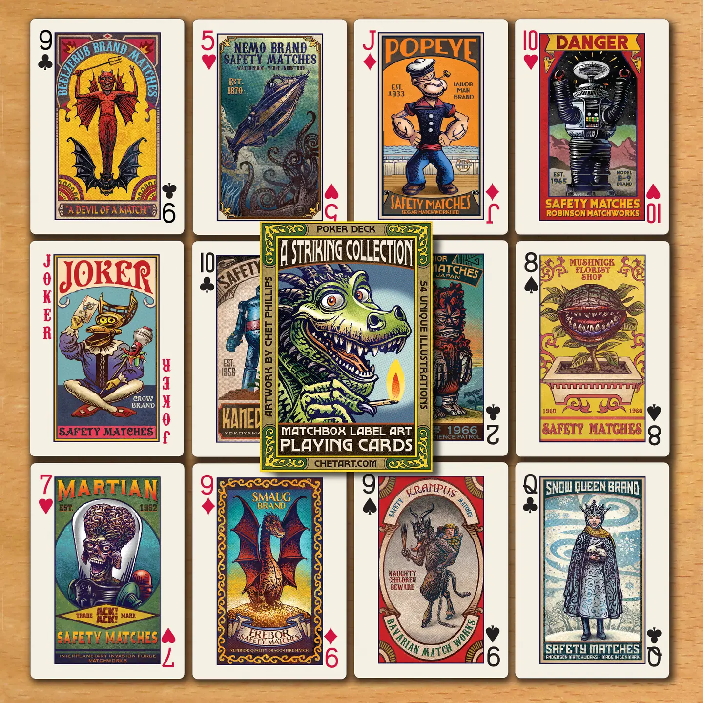 A Striking Collection: Matchbox Label Playing Cards - Image 2