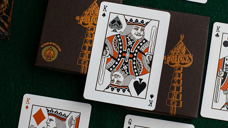 Ace Fulton's 10 Year Anniversary Brown Playing Cards USPCC - Image 4