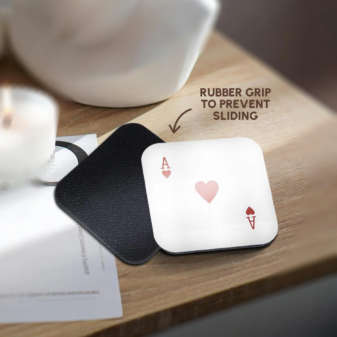 Ace of Hearts Playing Card - Coaster - Image 5