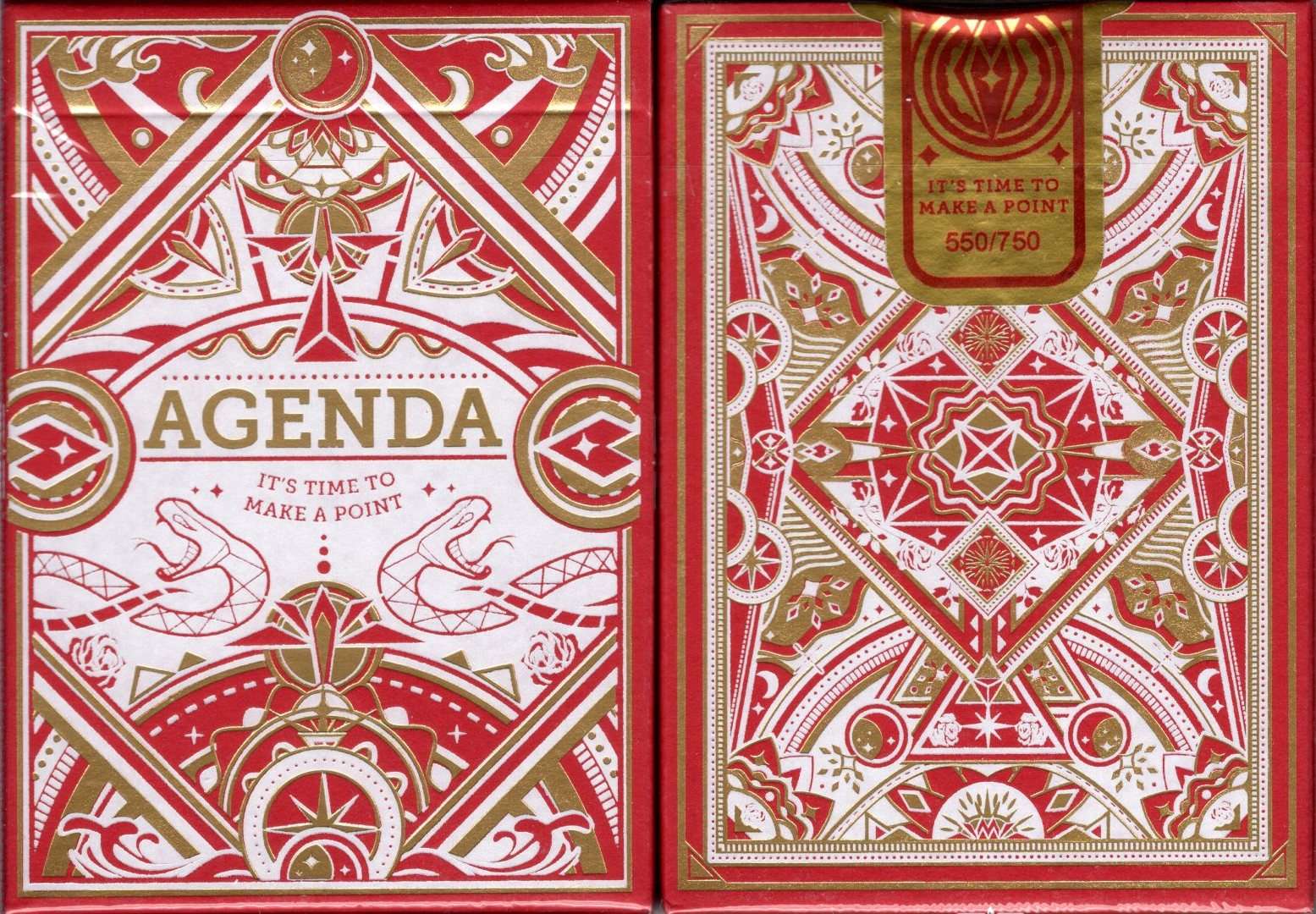 Agenda Premium Red Playing Cards