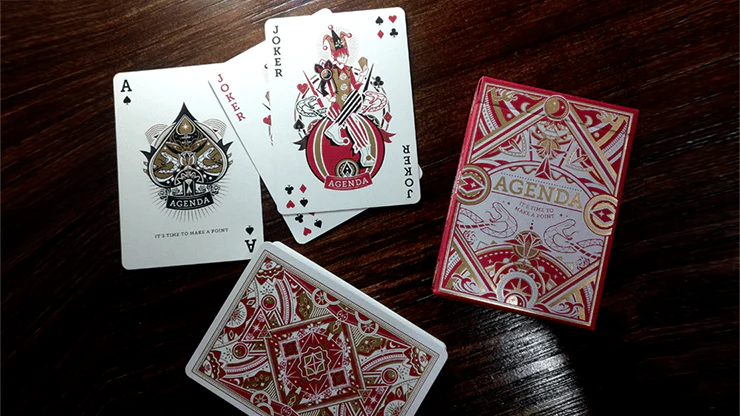 Agenda Premium Red Playing Cards - Image 2