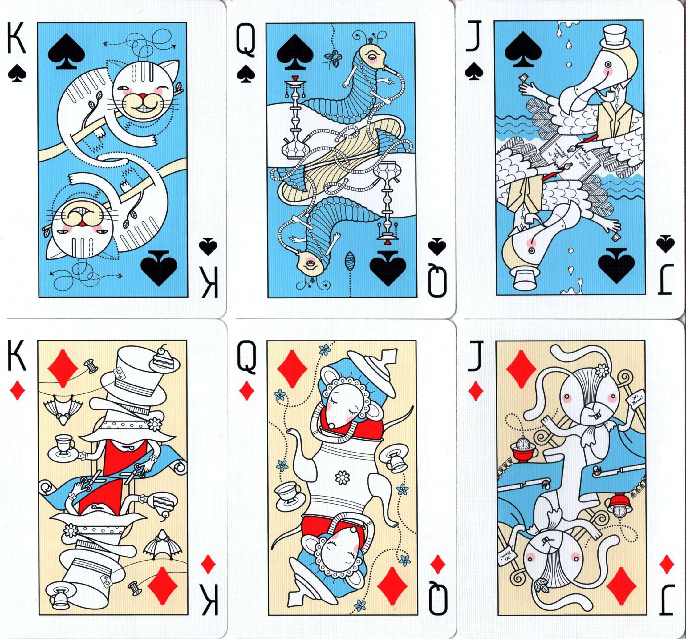 Alice in Wonderland Playing Cards USPCC - Image 5