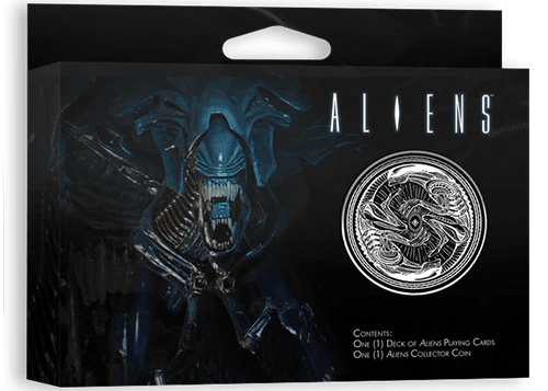 Aliens Playing Cards & Collectible Coin
