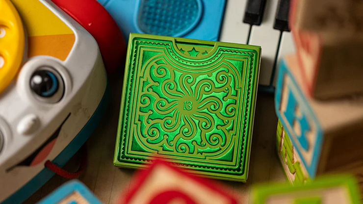 Alphabet Blocks (Green) Playing Cards by Kings Wild Project - Image 2