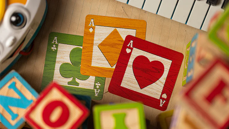 Alphabet Blocks (Green) Playing Cards by Kings Wild Project - Image 4