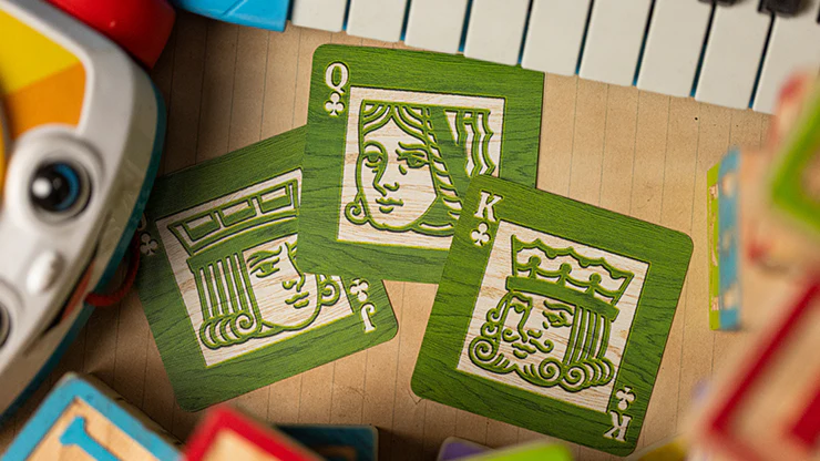 Alphabet Blocks (Green) Playing Cards by Kings Wild Project - Image 5