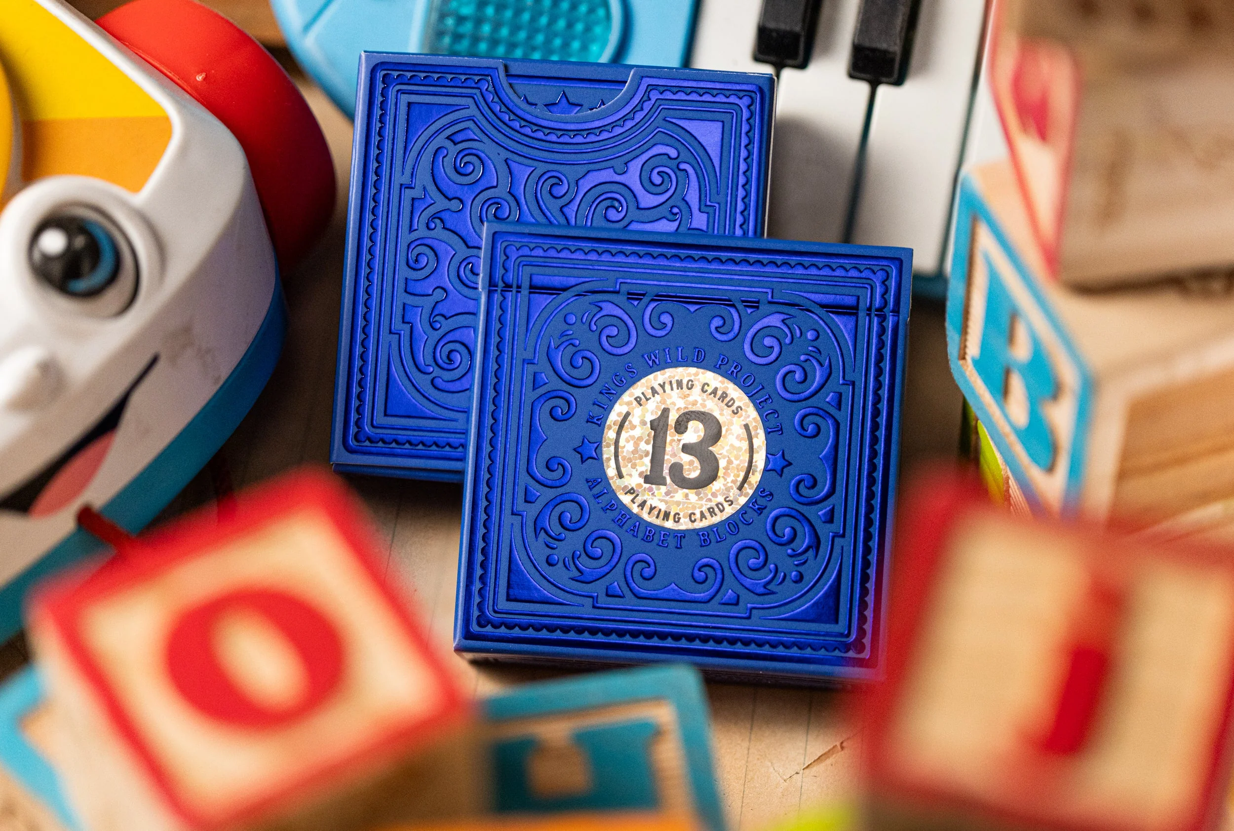 Alphabet Blue Block Playing Cards by Kings Wild Project - Image 2