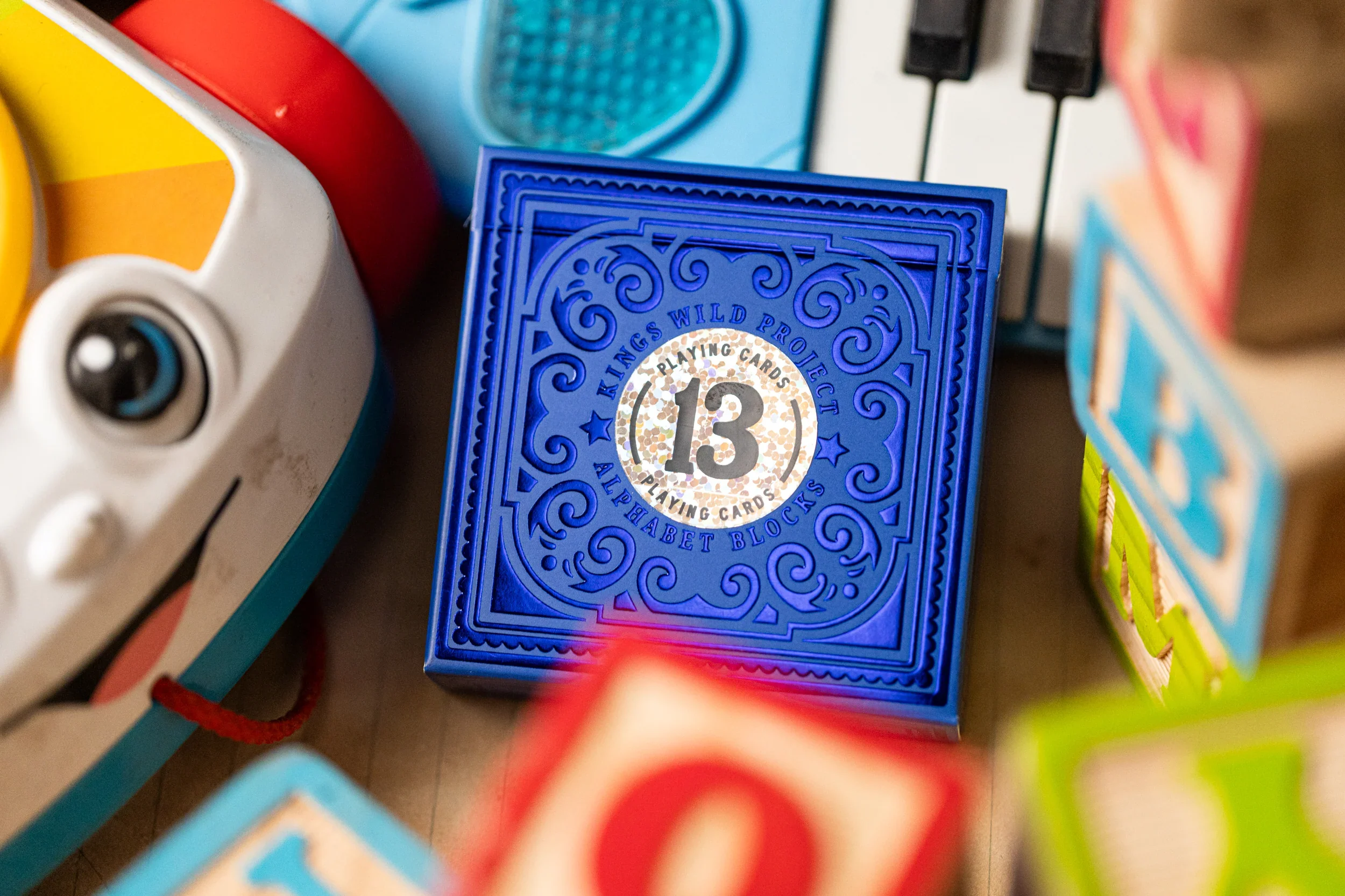 Alphabet Blue Block Playing Cards by Kings Wild Project - Image 3
