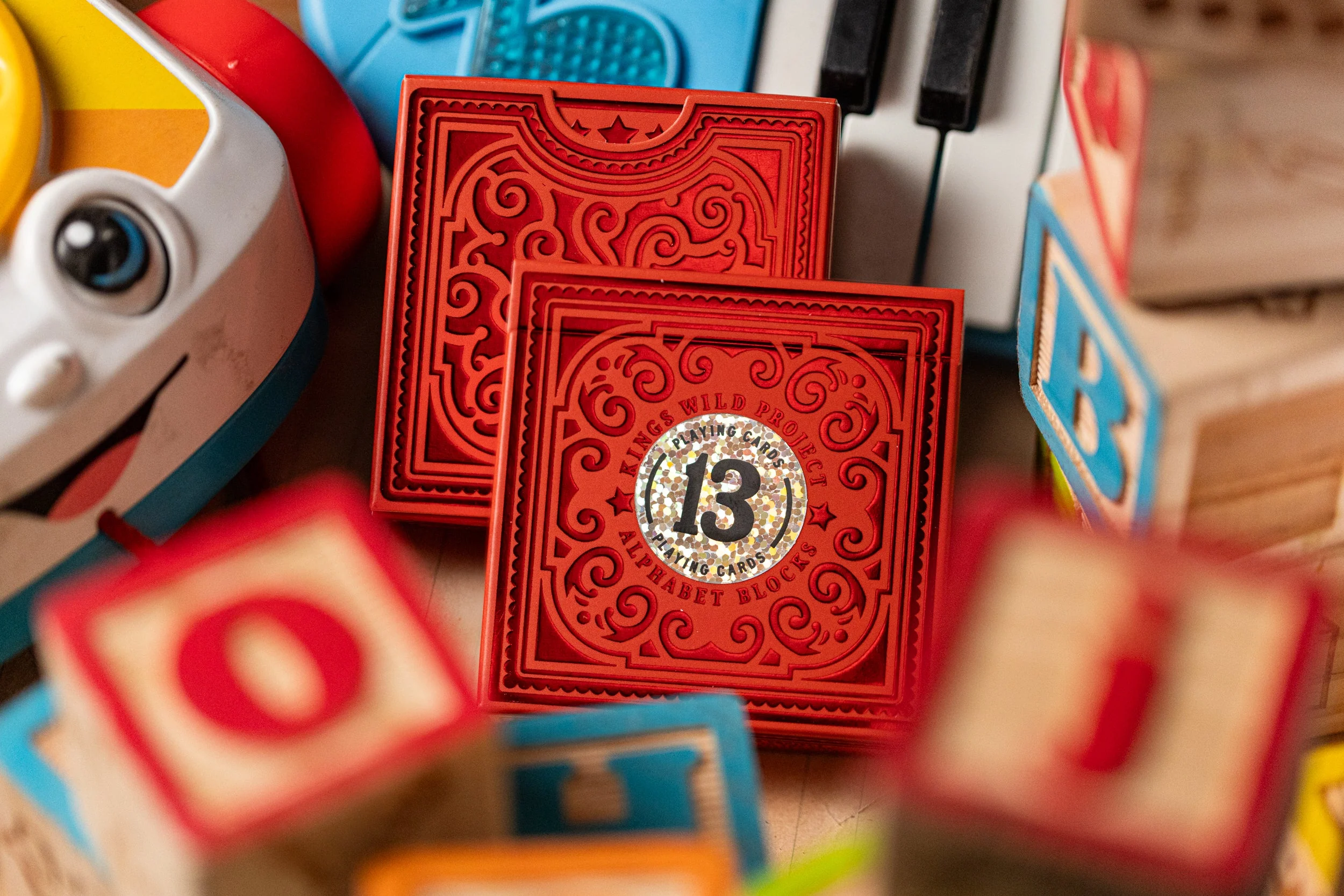 Alphabet Red Block Playing Cards by Kings Wild Project - Image 2