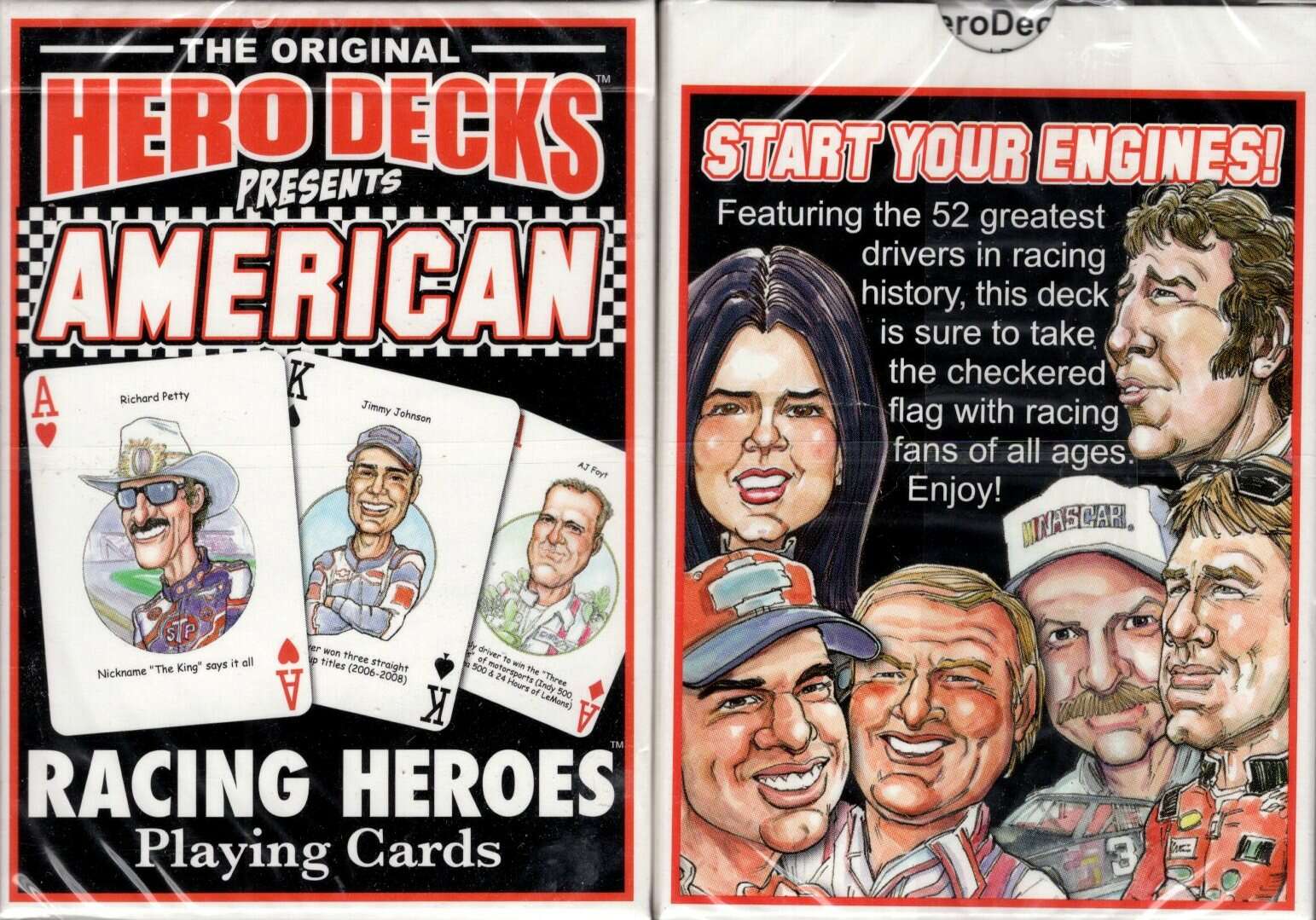 America Racing Heroes Playing Cards