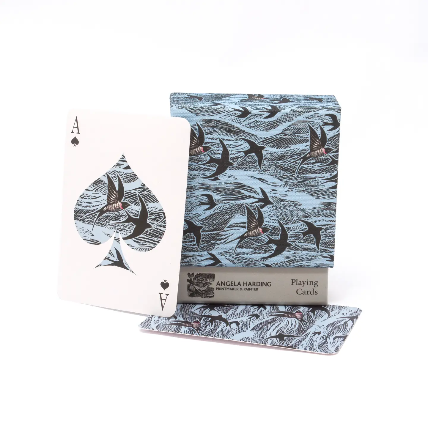 Angela Harding - Swallows Playing Card by M&G - Image 2