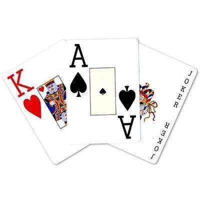 Anglo Giant Red Playing Cards 3.5" x 5" Size Deck - Image 3