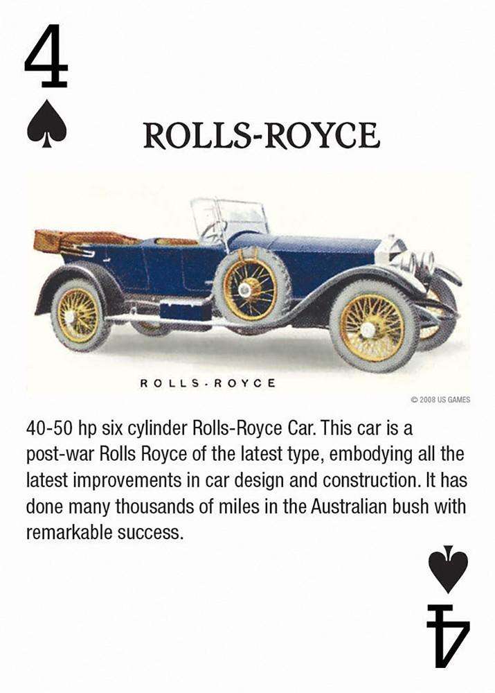 Antique Motor Cars Playing Cards USGS - Image 5