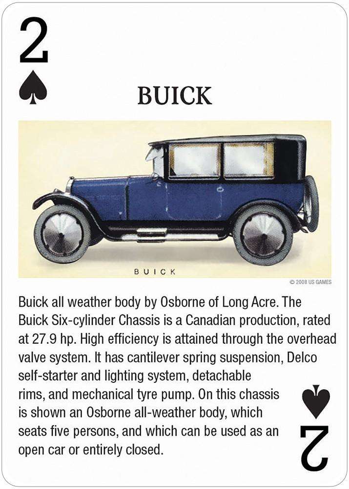 Antique Motor Cars Playing Cards USGS - Image 7
