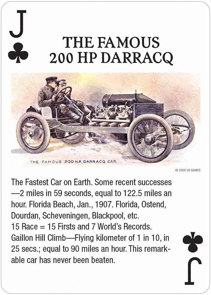 Antique Motor Cars Playing Cards USGS - Image 9