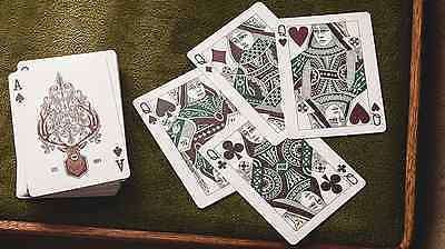 Antler Playing Cards USPCC - Green & Maroon - Image 3