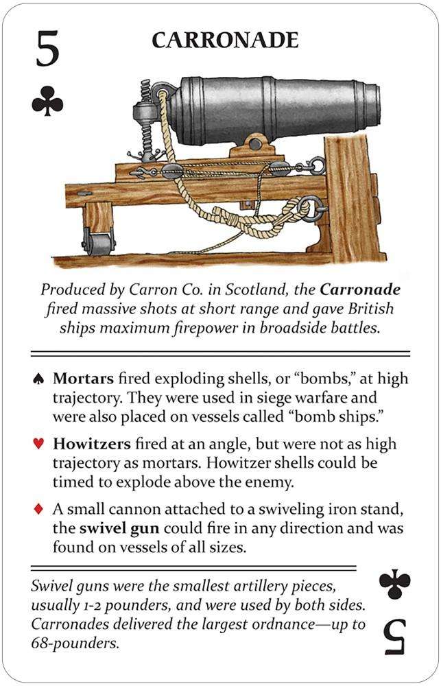 Arms & Armaments of the American Revolution Playing Cards USGS - Image 4