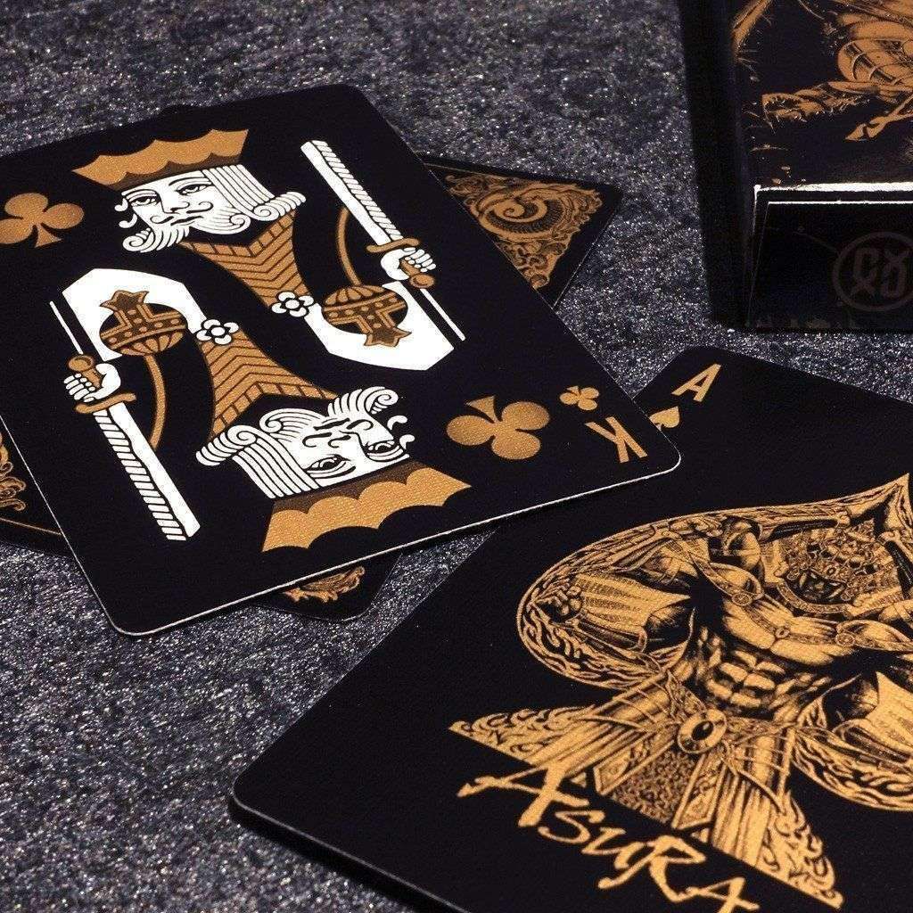 Asura Black Gold Bicycle Playing Cards - Image 2