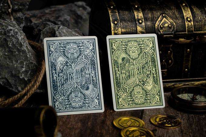 Atlantis Gilded Playing Cards 2 Deck Set USPCC - Image 10