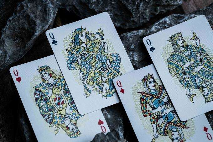 Atlantis Gilded Playing Cards 2 Deck Set USPCC - Image 6