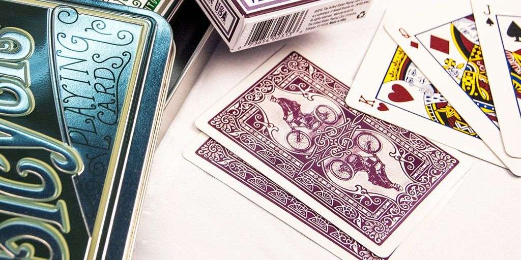AUTOCYCLE NO.1 Bicycle Playing Cards - Purple & Green in Collectors Tin - Image 4