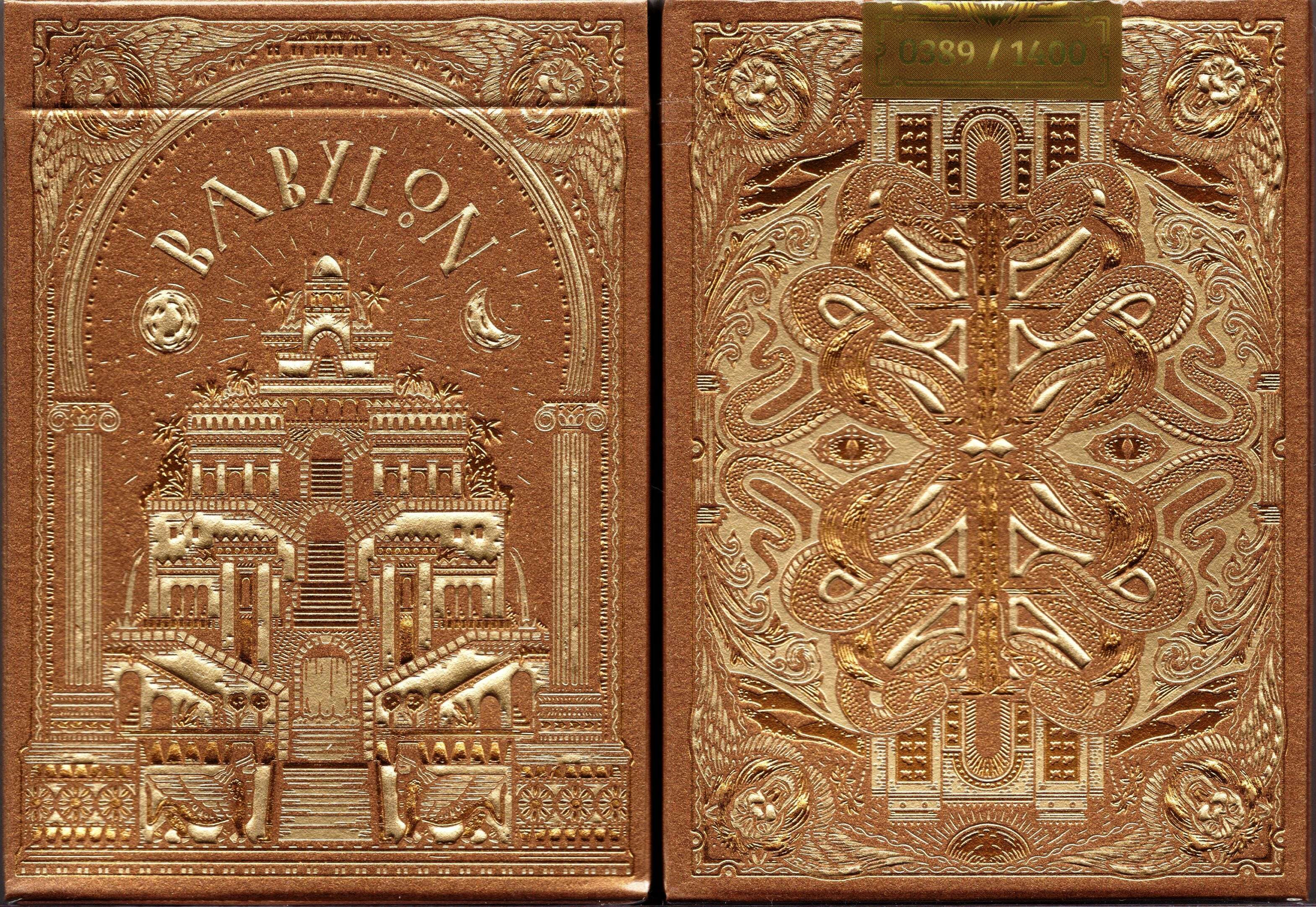 Babylon Golden Wonders Foiled Playing Cards TPCC