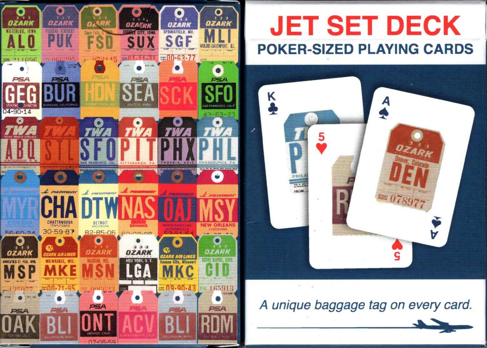 Baggage Tag Playing Cards NYPC