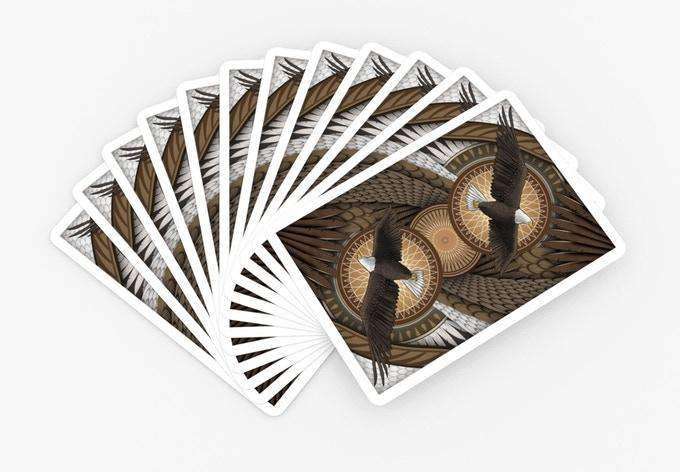 Bald Eagle Bicycle Playing Cards with Numbered Seal - Image 4