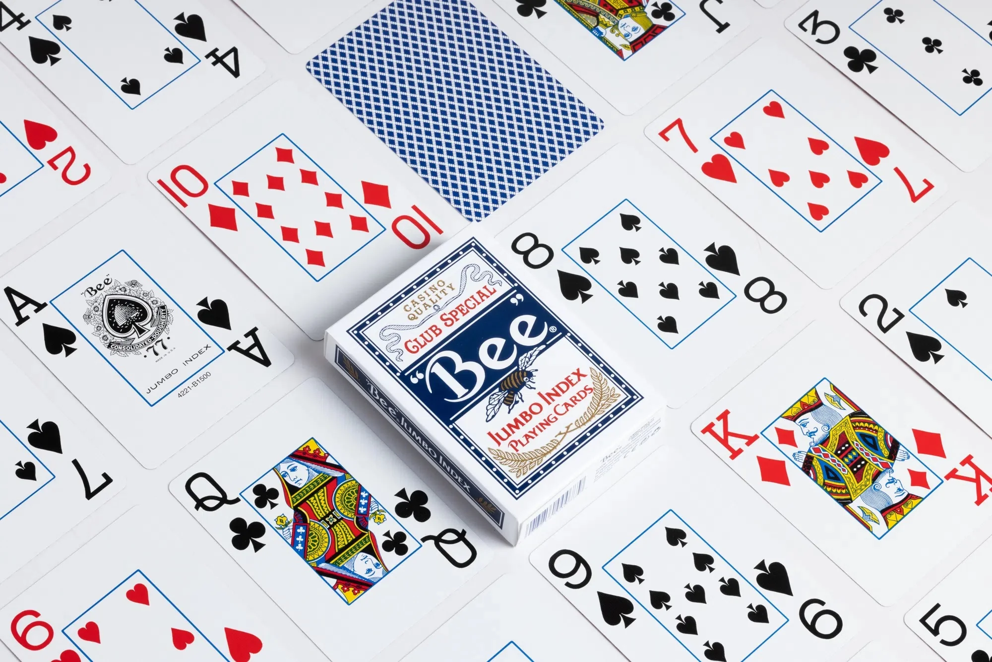 'Bee' Jumbo Index Playing Cards - Casino Quality 2 Deck Set - Image 4