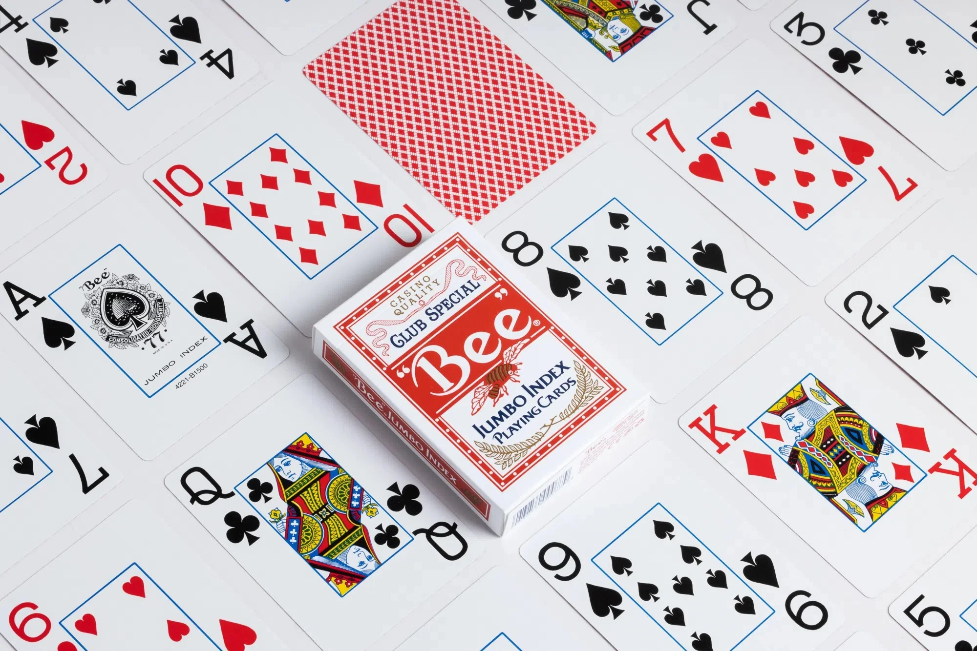 'Bee' Jumbo Index Playing Cards - Casino Quality 2 Deck Set - Image 5