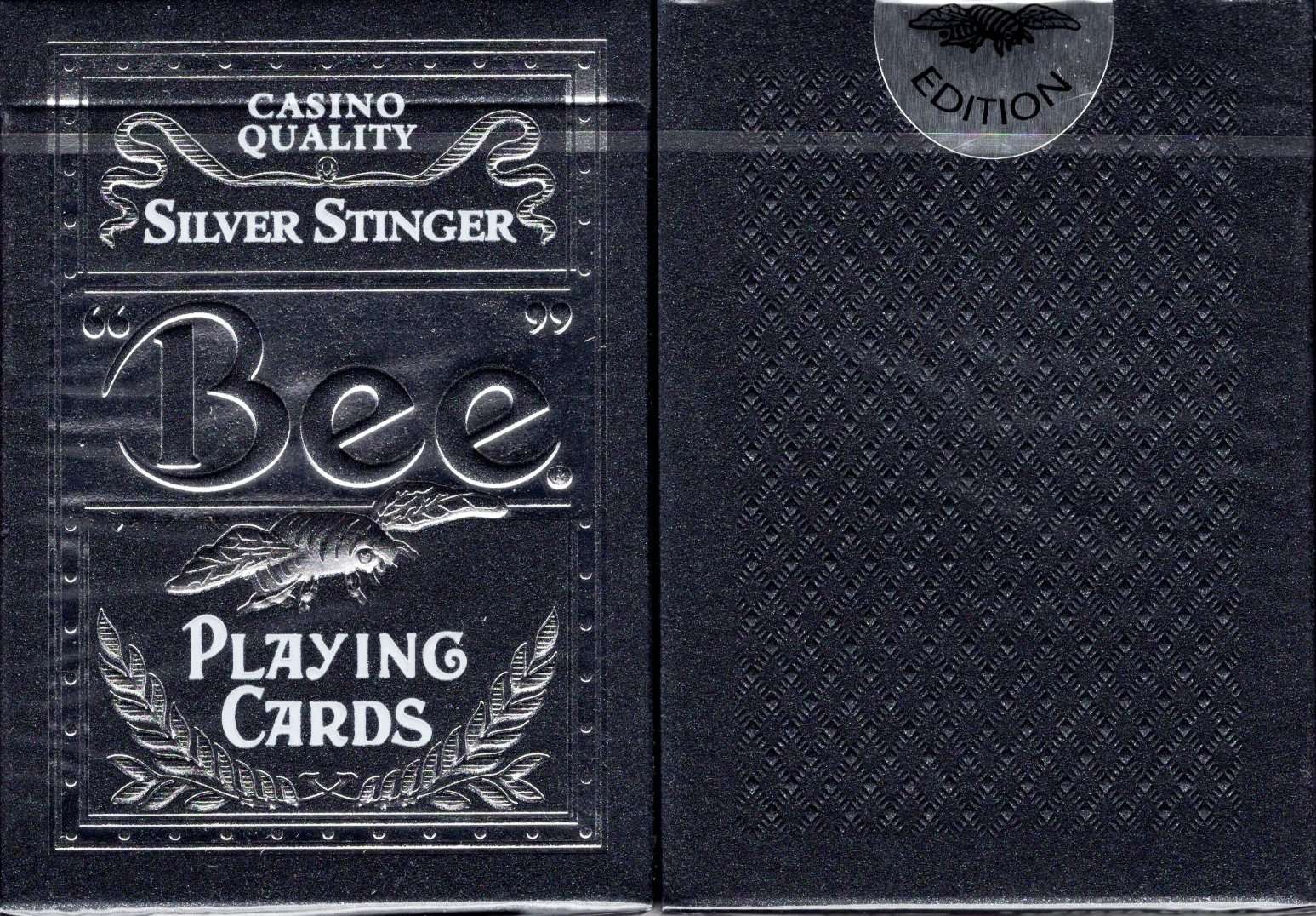 Bee Silver Stinger Playing Cards