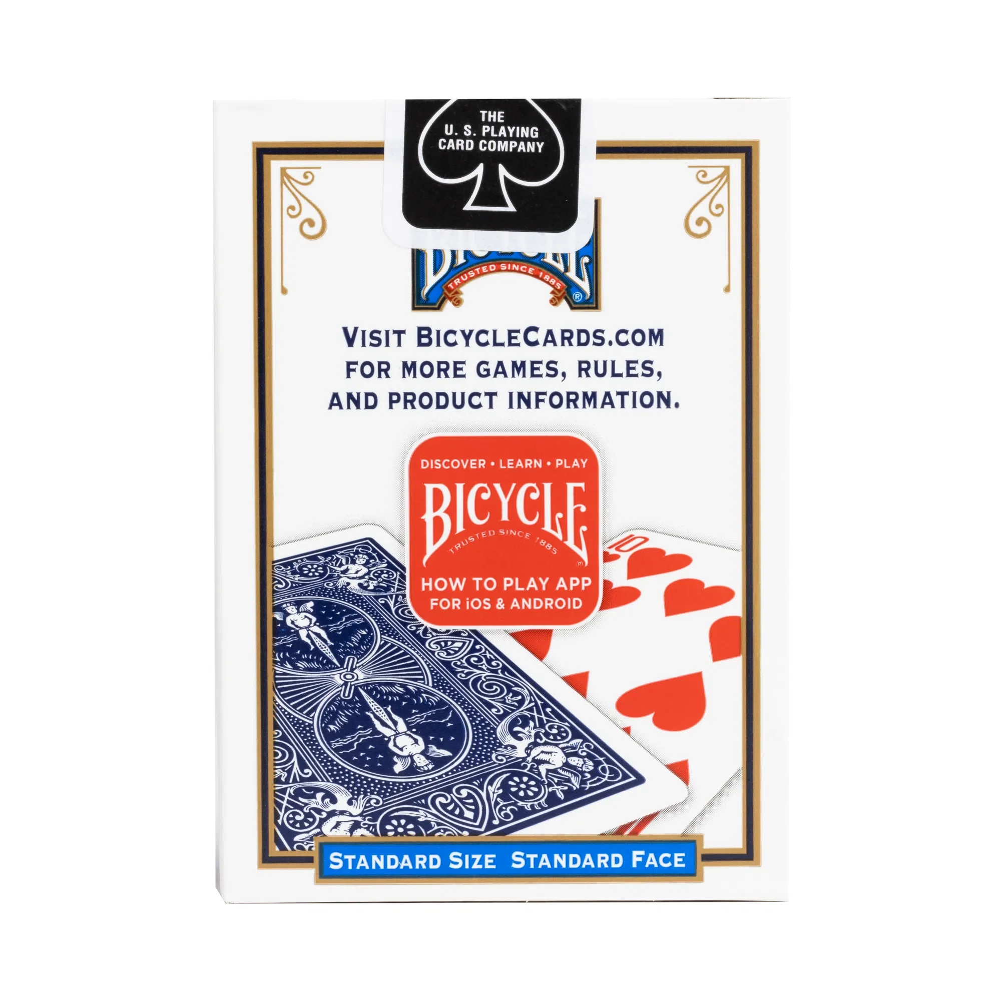 Blue Rider Back Blank Face Cards - 56 Card Deck for Magic Tricks - Image 3