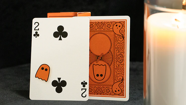 Bicycle Boo Back Playing Cards Orange - Image 2