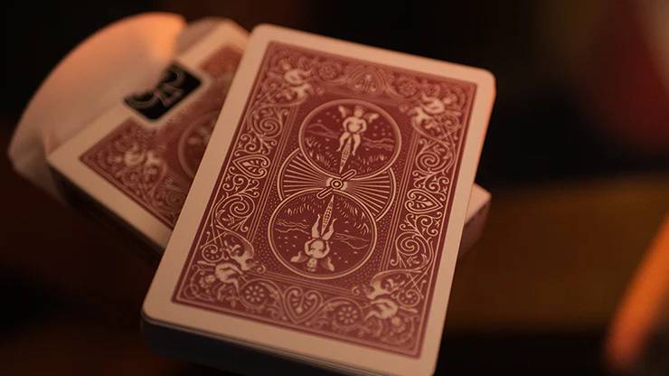Bicycle Metallic Ruby Playing Cards - Image 2