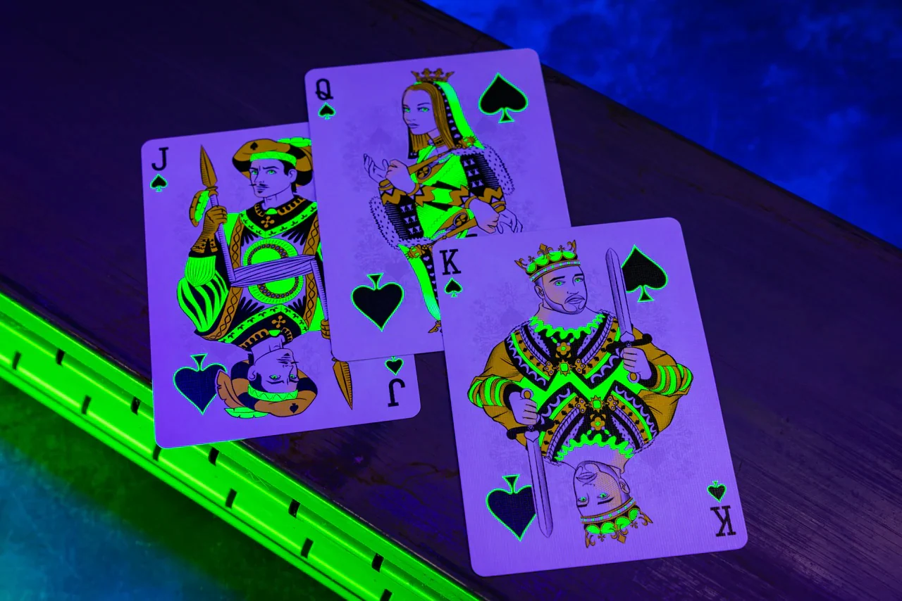 Bicycle Neon Rider Back Green-Glo Deck Playing Cards - Limited Edition - Image 7