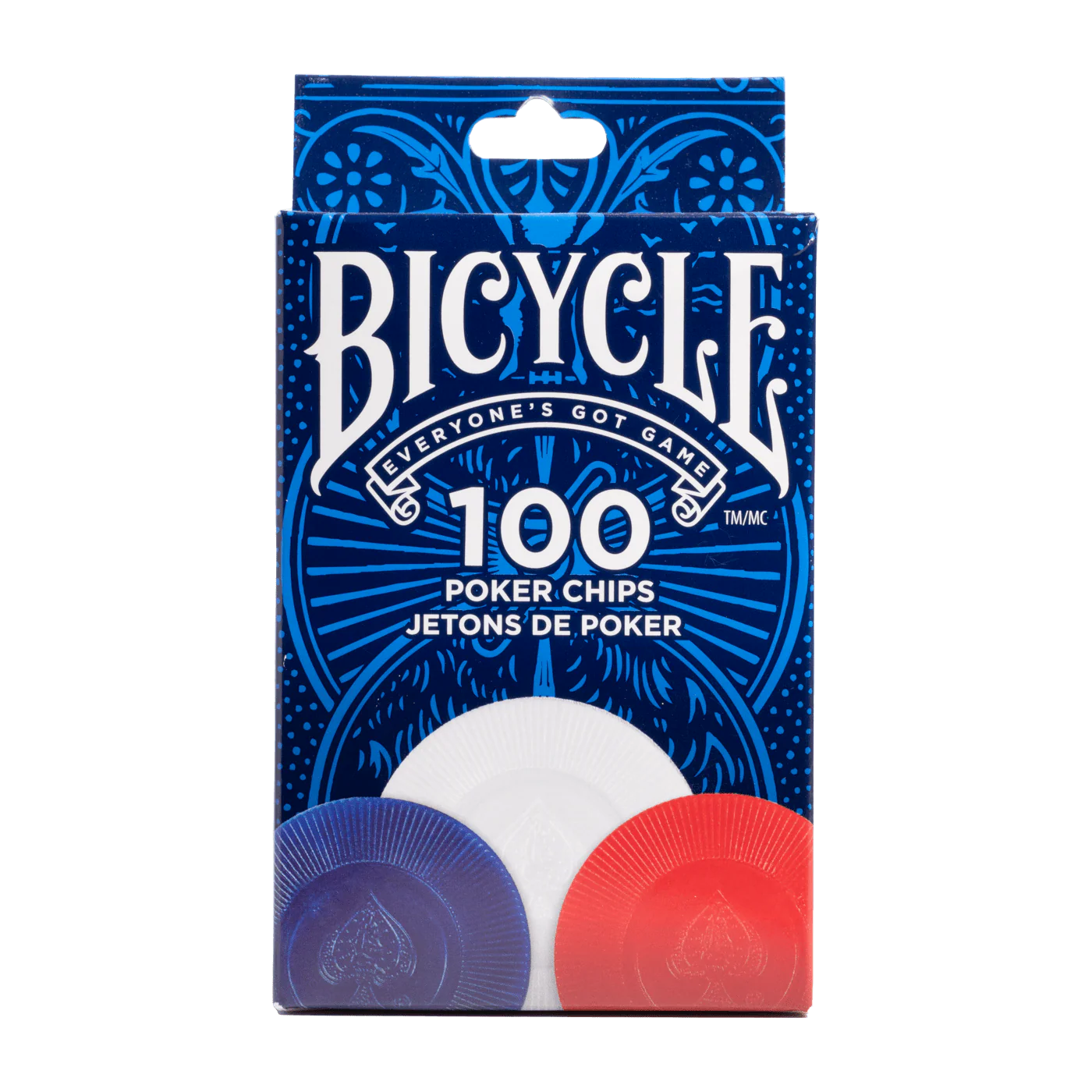 Bicycle Plastic Poker Chips - 100 Count, 2 Gram Set - Image 4