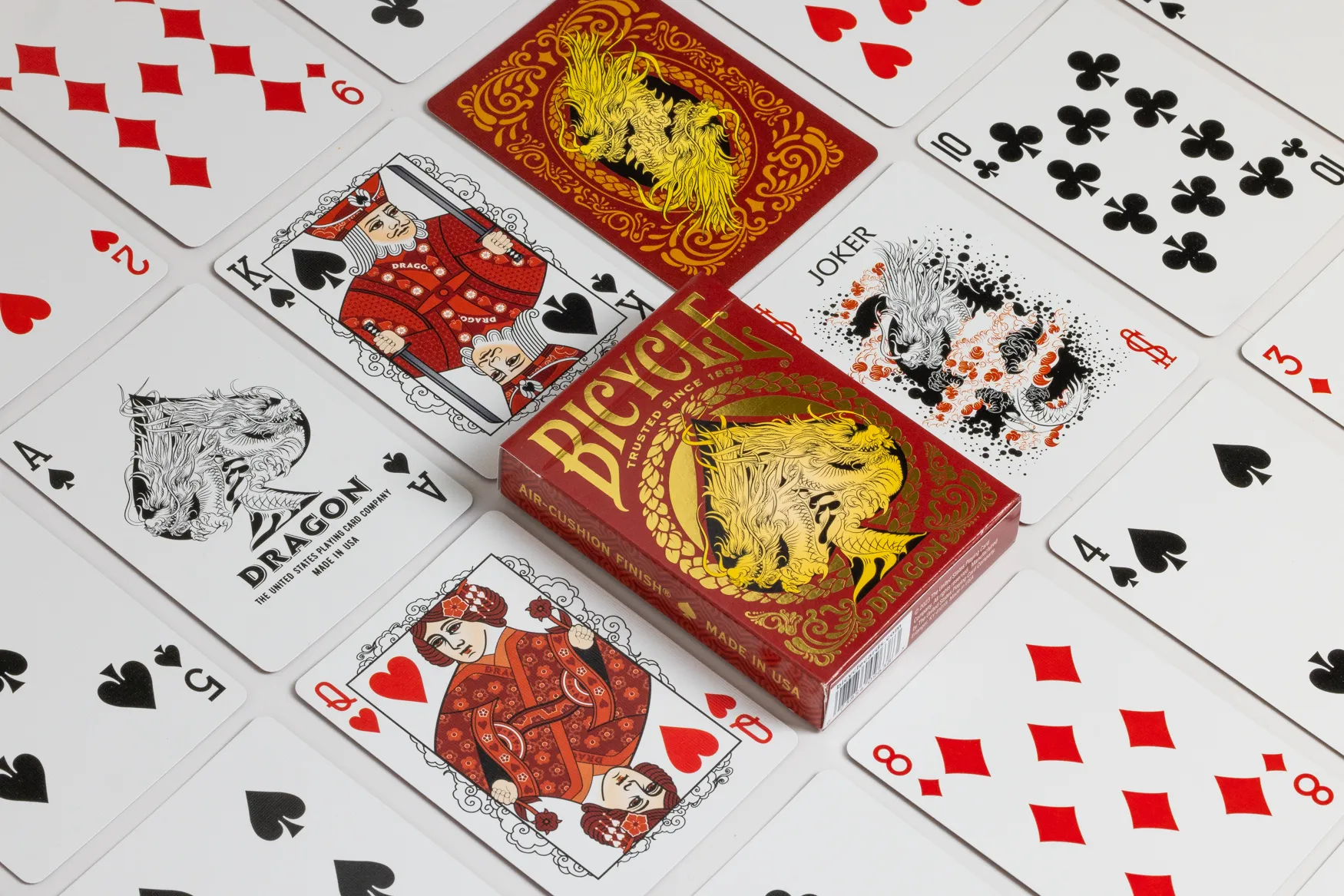 Bicycle Red Dragon Playing Cards - Image 2