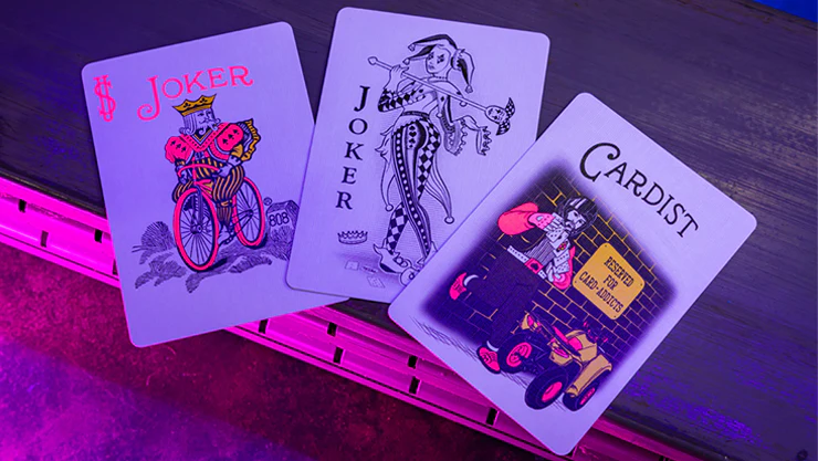 Bicycle Star-Fire Pink Neon Playing Cards with Numbered Seal - Image 3