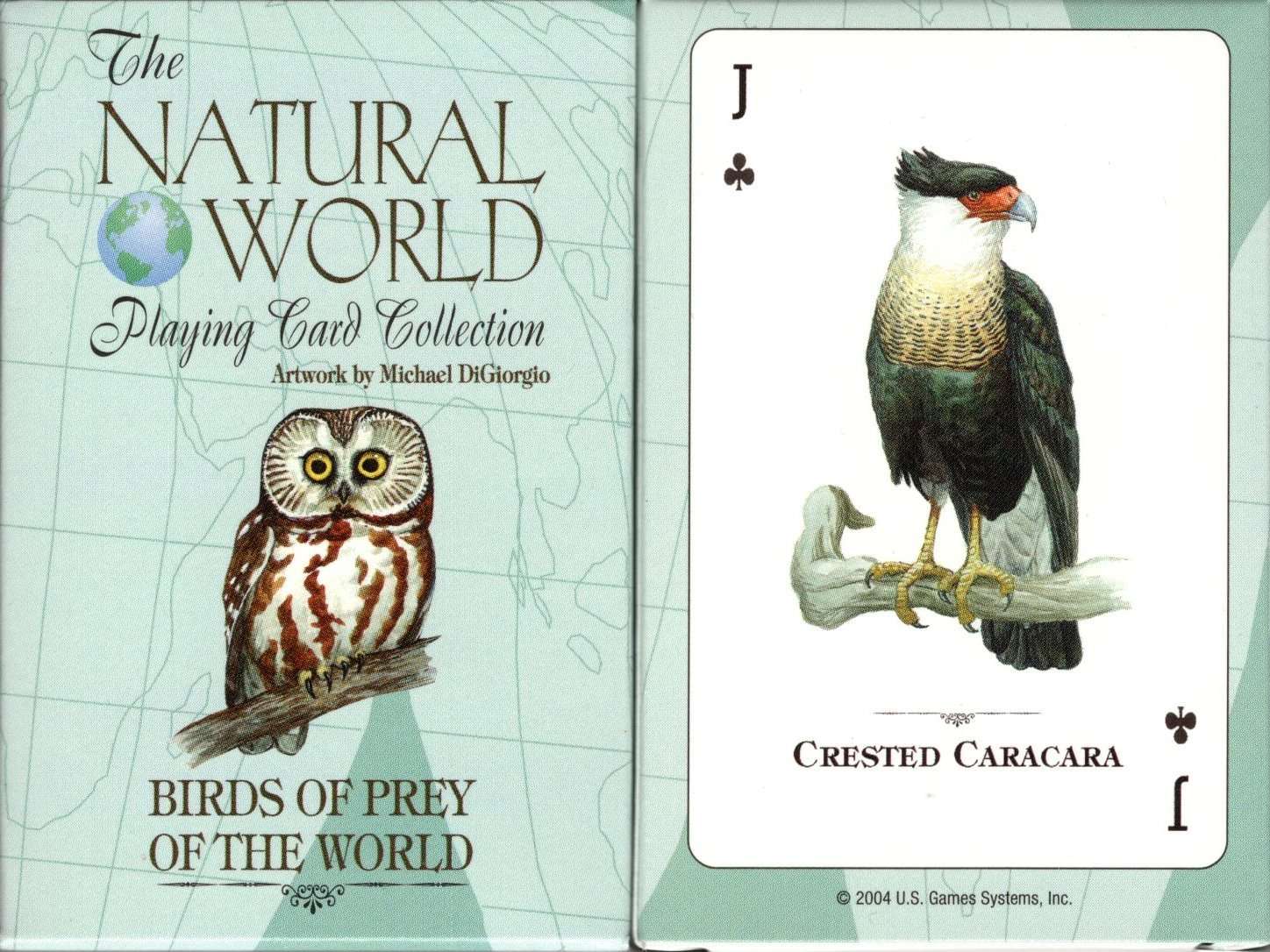 Birds of Prey of the Natural World Playing Cards USGS