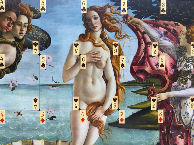Birth of Venus Puzzle Playing Cards USPCC - Image 4